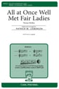 All at Once Well Met, Fair Ladies SATB choral sheet music cover